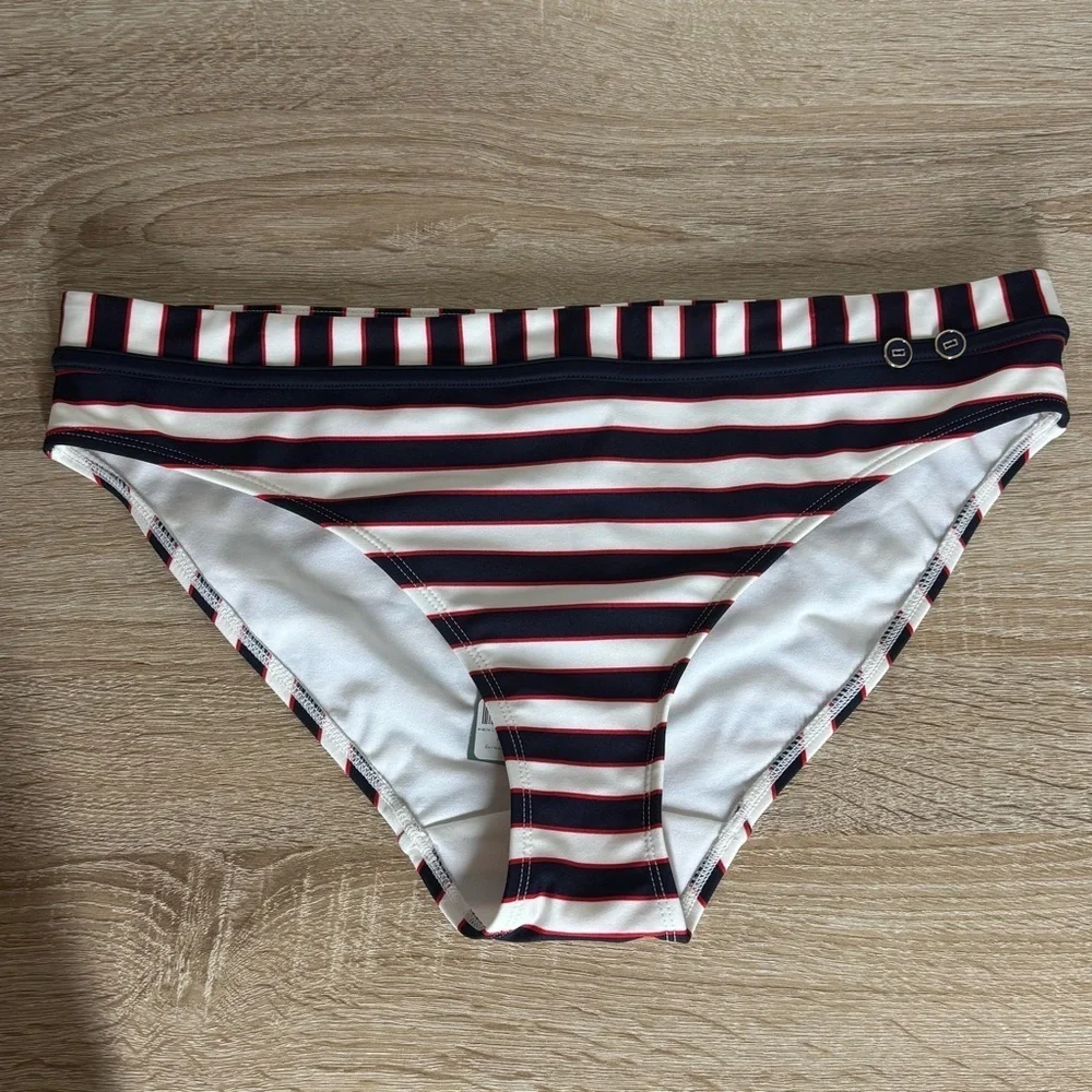 Panache Swim Size L Navy Stripe Lucille Classic Pant
